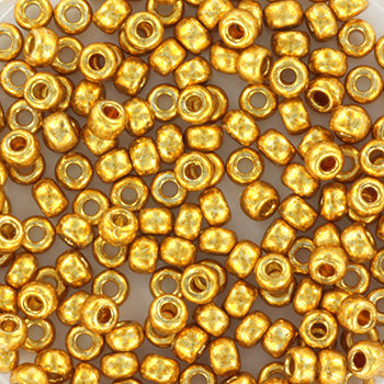 Miyuki Seed Beads - Duracoat Galvanized Gold 8/0 - 10 Gram Miyuki