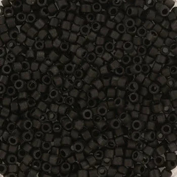 Miyuki Delica - Opaque Matte Black 11/0 - 5 gram Miyuki
