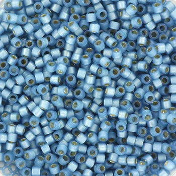 Miyuki Delica - Duracoat semi frosted silverlined dyed light bayberry 11/0, 5 gram Miyuki