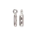 Cymbal Element - Zakros Antique Silver plated 2-pack Beadsmith
