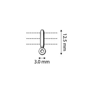 Cymbal Element - Zakros 24K Gold plated 2-pack Beadsmith