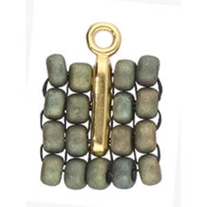 Cymbal Element - Zakros 24K Gold plated 2-pack Beadsmith