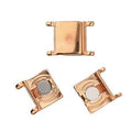 Cymbal Element - Axos Rose Gold Plated Lås 1 styck Beadsmith
