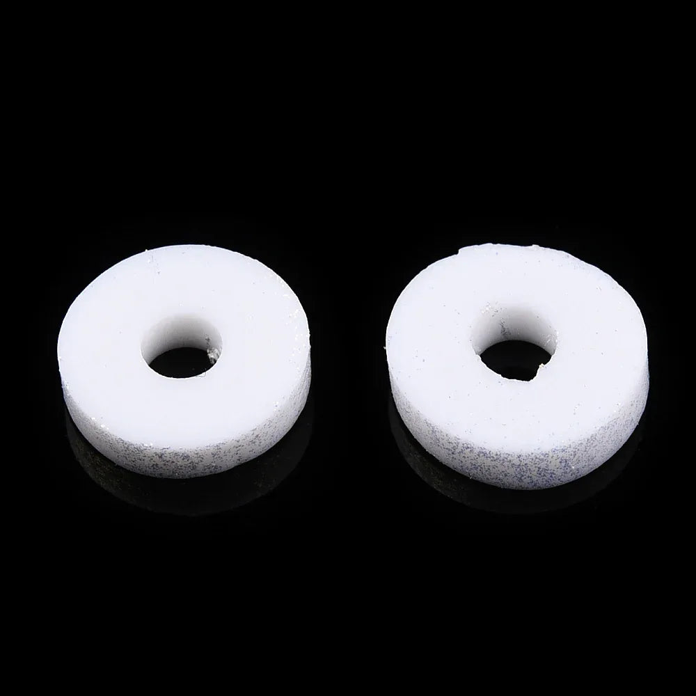 Heishi pärlor - Vit shimmer 6mm 1 sträng Hilmas Pyssel