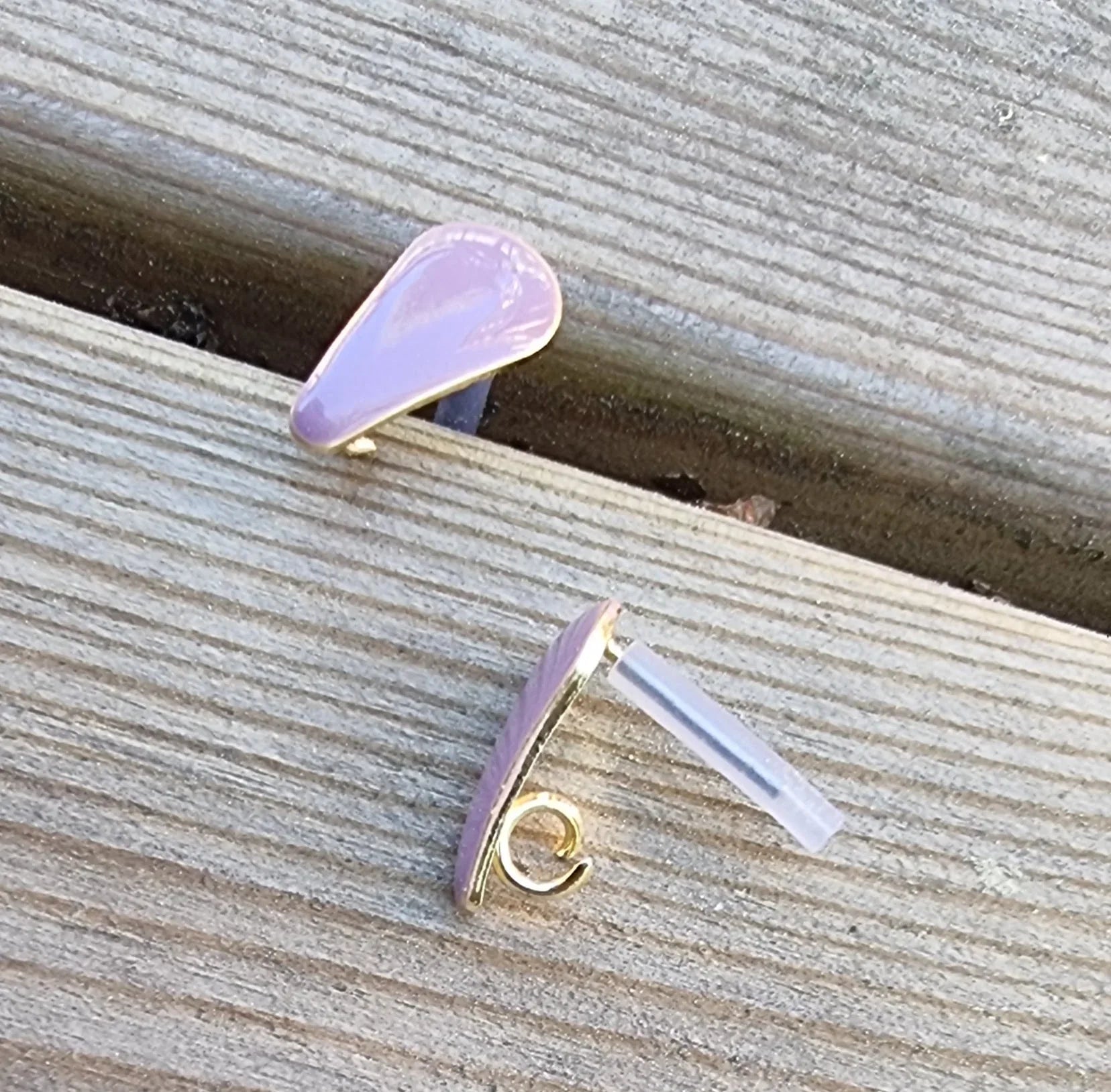 Örstickare Emalj - Lilac Droppe, 2-pack Grekisk Metall