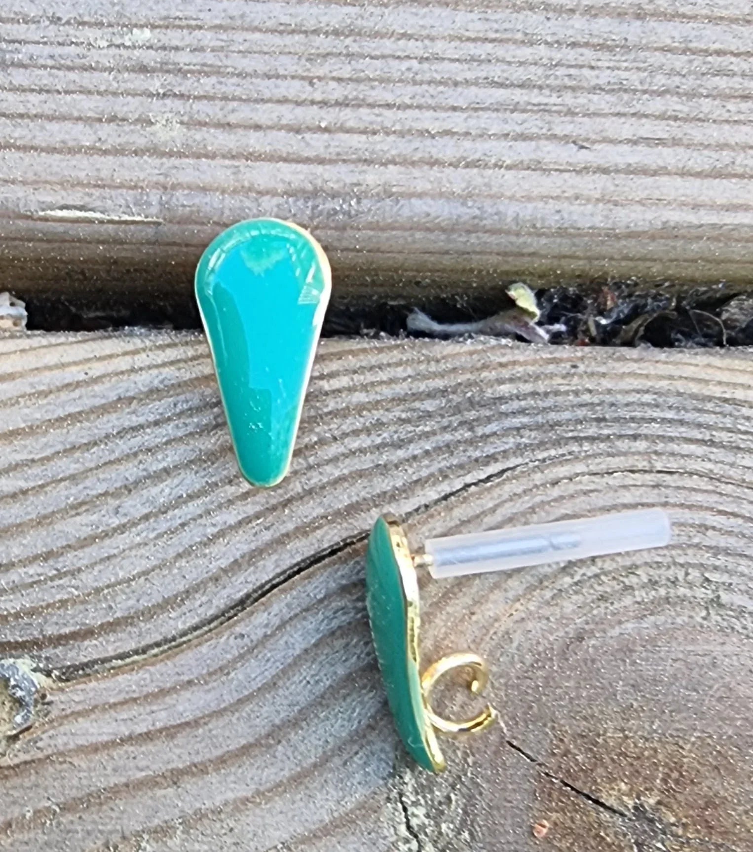 Örstickare Emalj - Veraman droppe, 2-pack Grekisk Metall