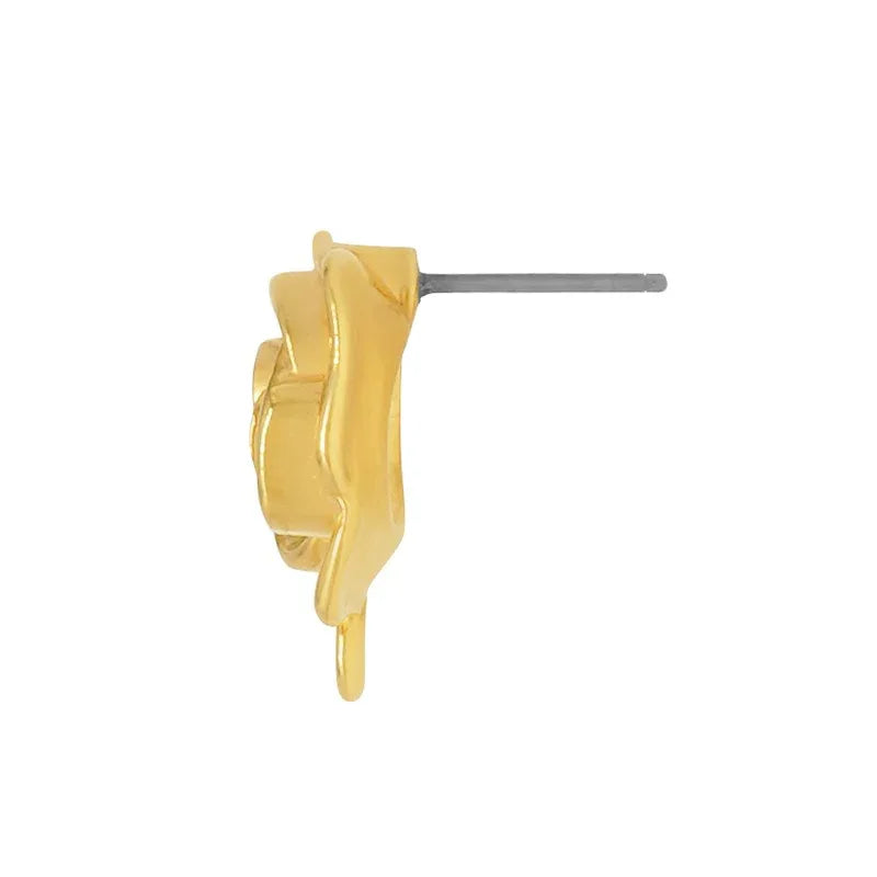 Örstickare 24k Guldpläterad - Ros, 2-pack Grekisk Metall