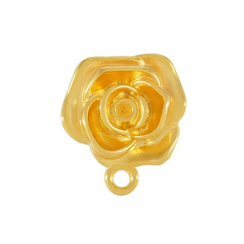 Örstickare 24k Guldpläterad - Ros, 2-pack Grekisk Metall