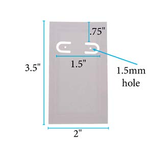 Papperstans Örhänge - Hål plus ram, 1 styck Packasmile