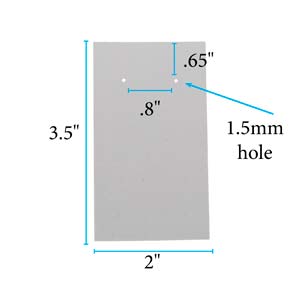Papperstans Örhänge - Hål 1 styck Packasmile