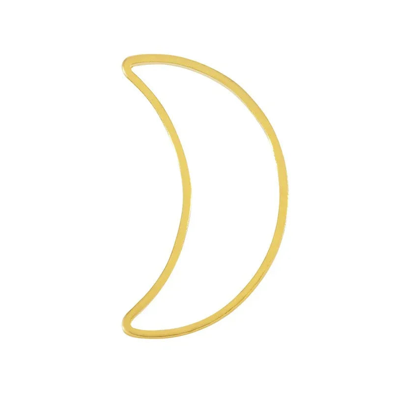 Måne 24k Guldpläterad - 15x9 mm 1 styck Grekisk Metall