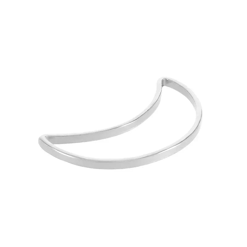 Måne Silverpläterad - 15x9 mm 1 styck Grekisk Metall