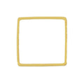 Kvadrat 24k Guldpläterad - 15 mm 1 styck Grekisk Metall