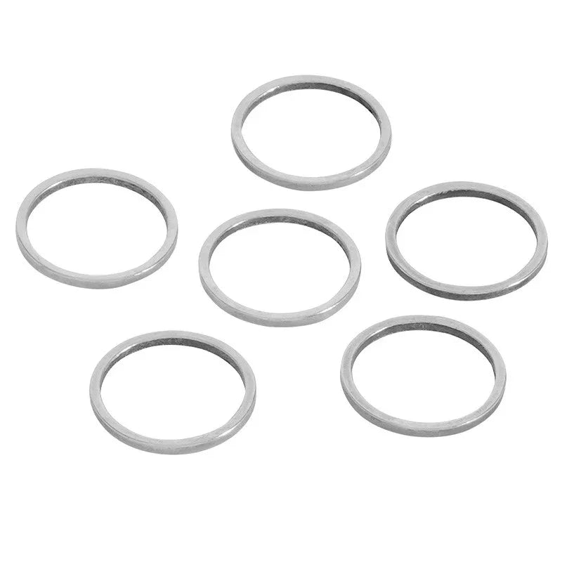 Cirkel Silverpläterad - 12mm 1 styck Grekisk Metall