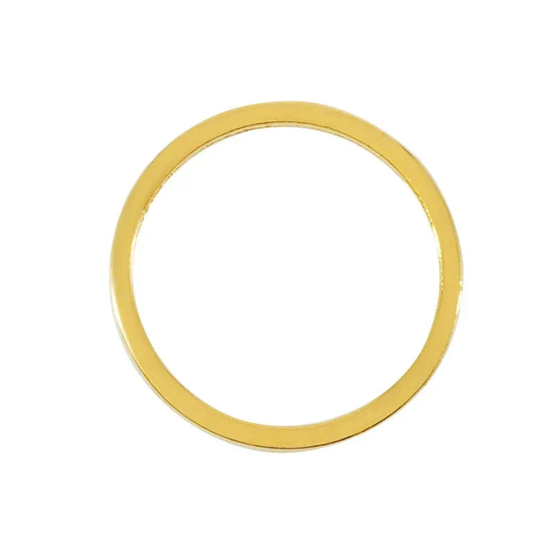 Cirkel 24k Guldpläterad - 12mm 1 styck Grekisk Metall