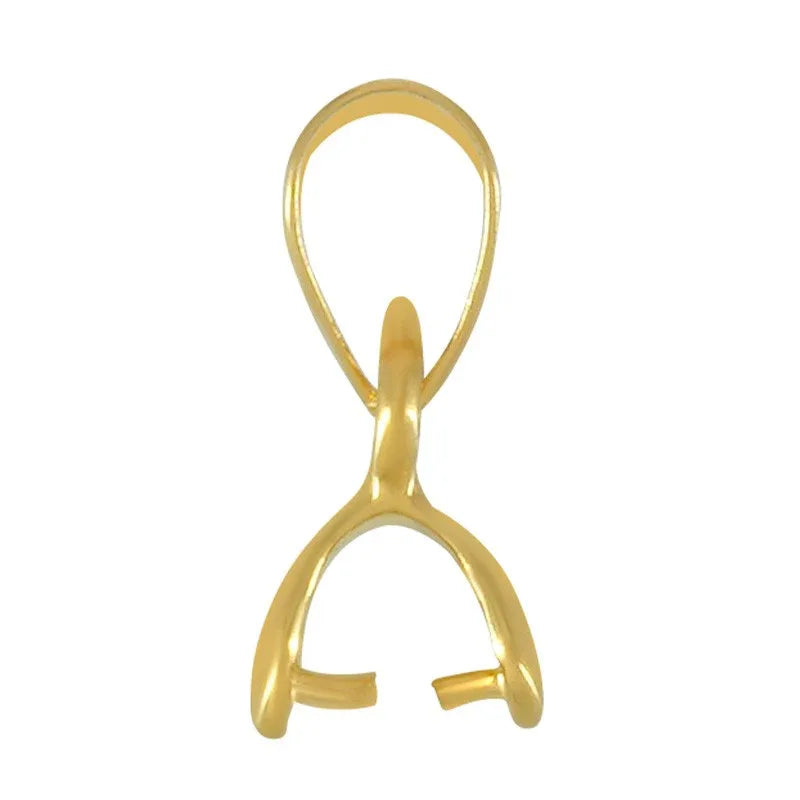 Berlockhållare / Bail 24k guldpläterad - Stilren, 1 styck Grekisk Metall