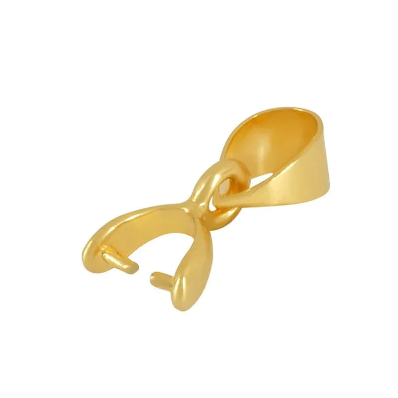 Berlockhållare / Bail 24k guldpläterad - Stilren, 1 styck Grekisk Metall
