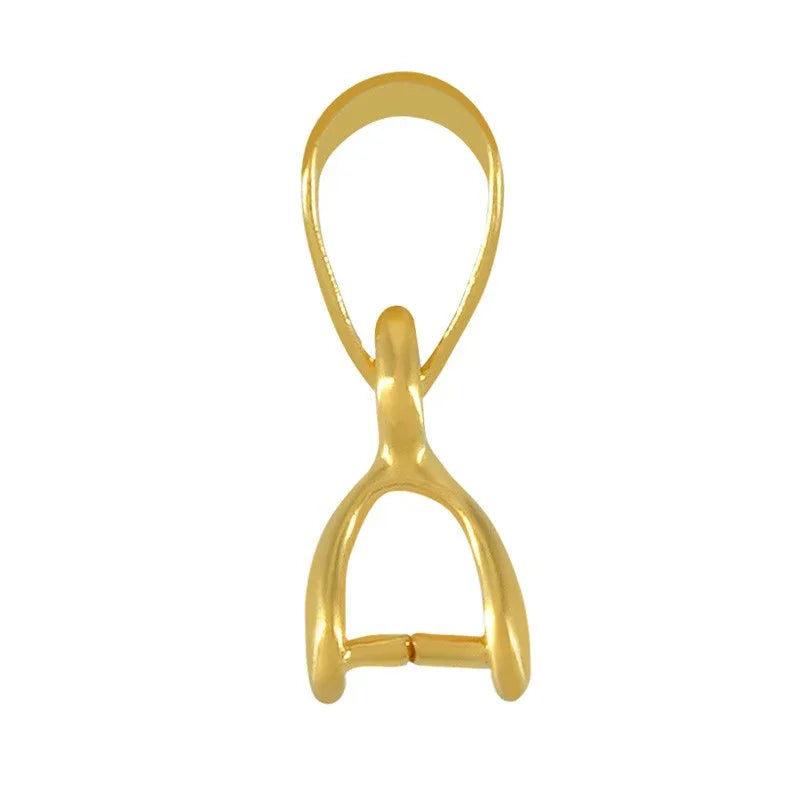 Berlockhållare / Bail 24k guldpläterad - Stilren, 1 styck Grekisk Metall