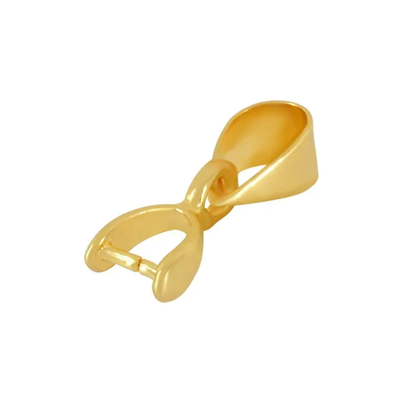 Berlockhållare / Bail 24k guldpläterad - Stilren, 1 styck Grekisk Metall