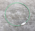 Wire armband - Grön 1mm, 1 styck Grekisk Metall