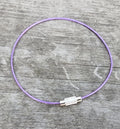 Wire Armband - Lila 1mm, 1 styck Grekisk Metall