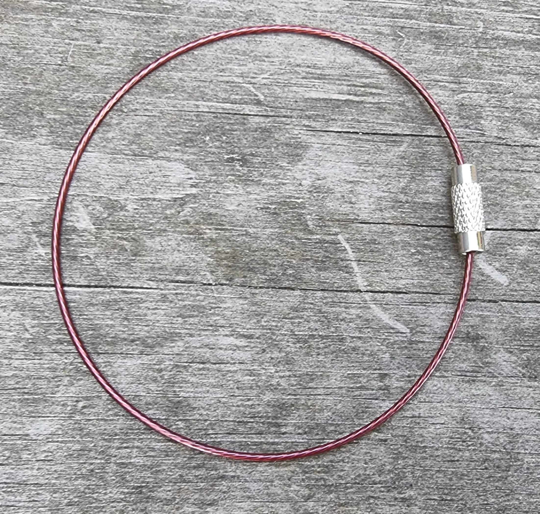 Wire armband - Brun 1mm, 1 styck Grekisk Metall