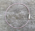 Wire armband - Lilarosa 1mm, 1 styck Grekisk Metall