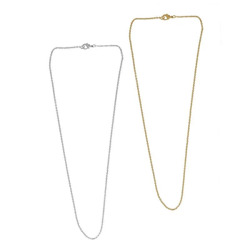 Halskedja 24k Guldpläterad - Mindre länkar 40 cm 1 styck Grekisk Metall