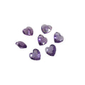 Facetterat hänge - Litet hjärta Lila 5mm 1 styck Hilmas Pyssel
