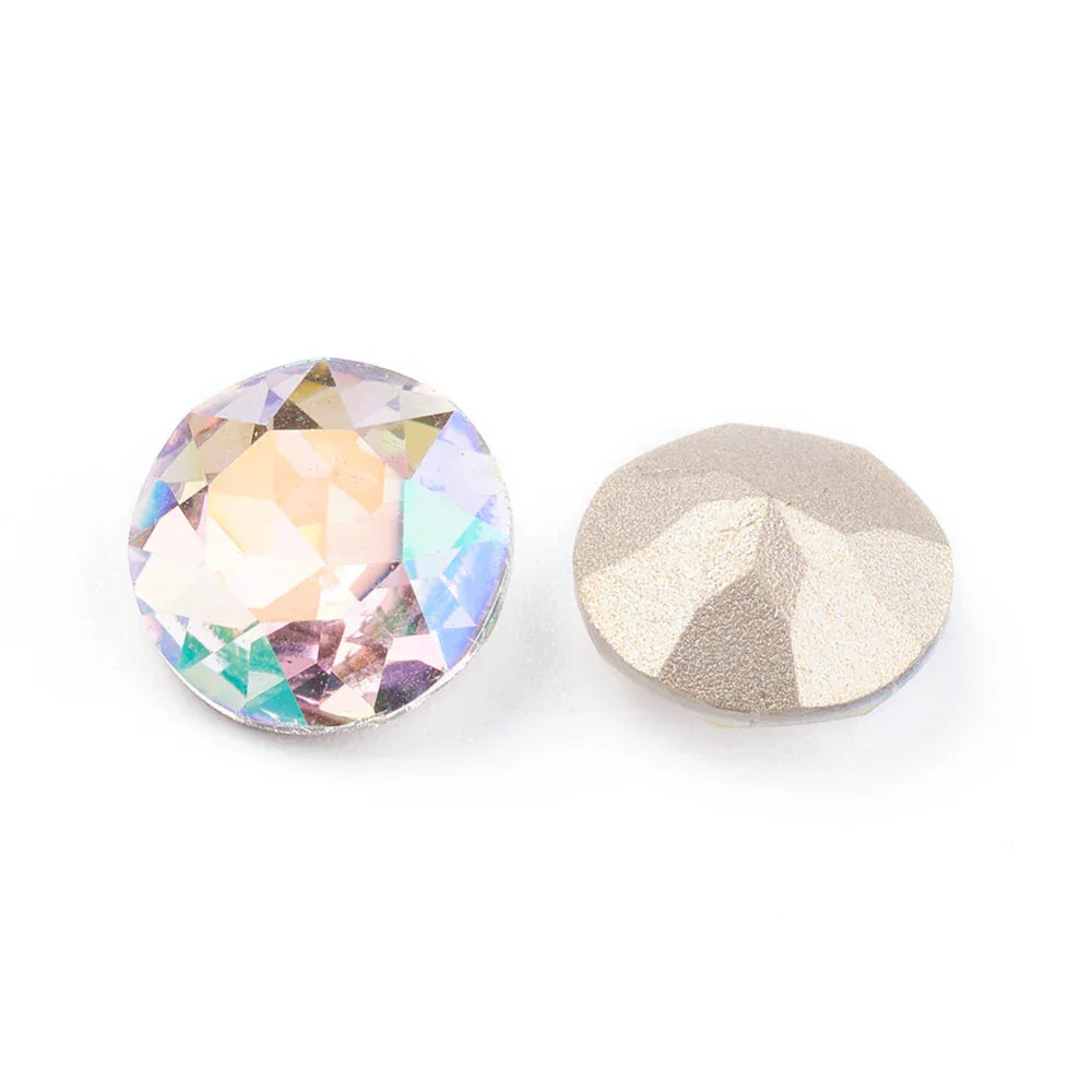 Kinesisk strass - Round stone Luminous Green 10mm 1 styck Hilmas Pyssel