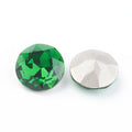Kinesisk strass - Round stone Fern Green 10mm 1 styck Hilmas Pyssel