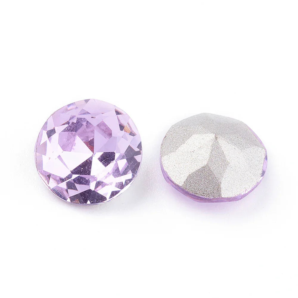 Kinesisk Strass - Round Stone Violet 10mm 1 Styck Hilmas Pyssel