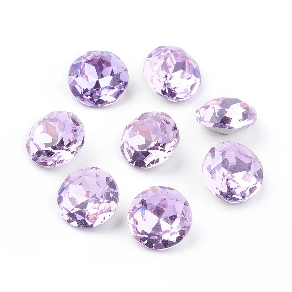 Kinesisk Strass - Round Stone Violet 10mm 1 Styck Hilmas Pyssel