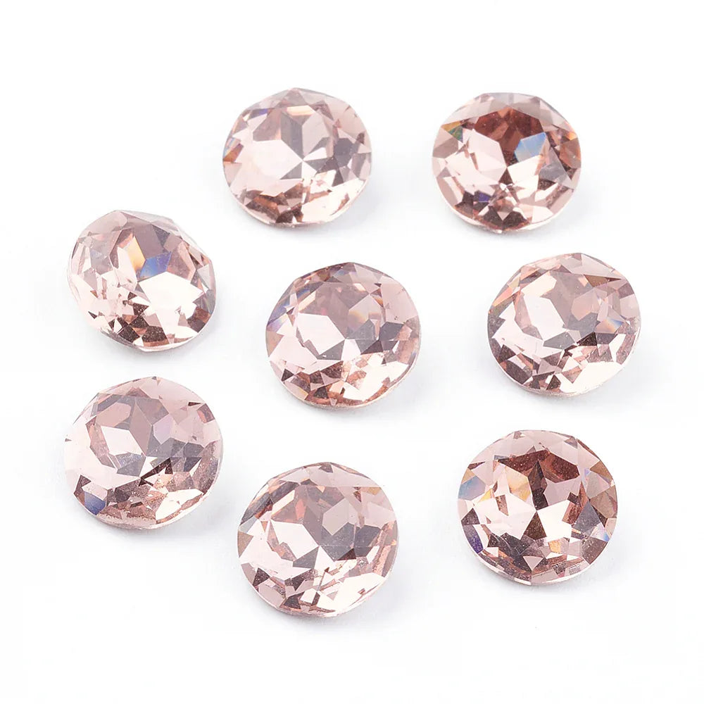 Kinesisk strass - Round stone Vintage Rose 10mm 1 styck Hilmas Pyssel