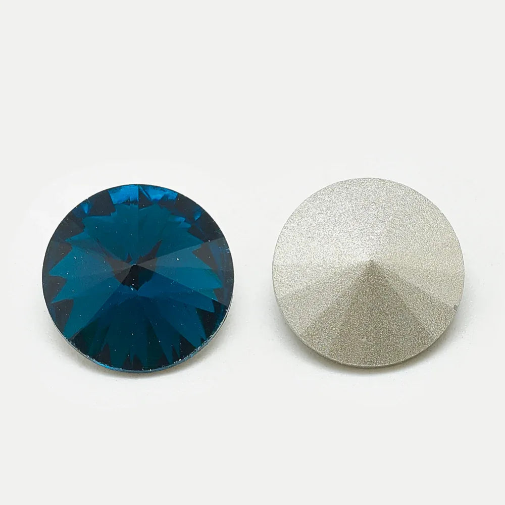 Kinesisk strass - Rivoli Capri Blue 10mm 1 styck Hilmas Pyssel