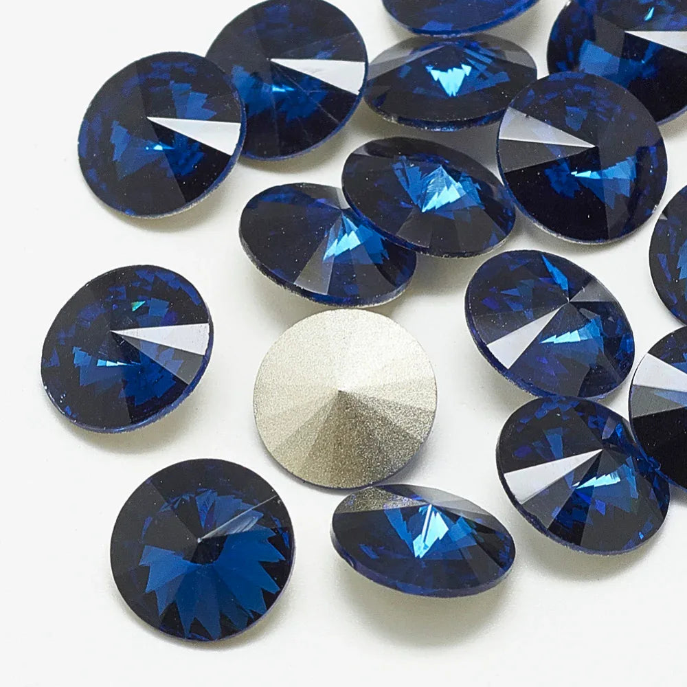 Kinesisk strass - Rivoli Montana 10mm 1 styck Hilmas Pyssel
