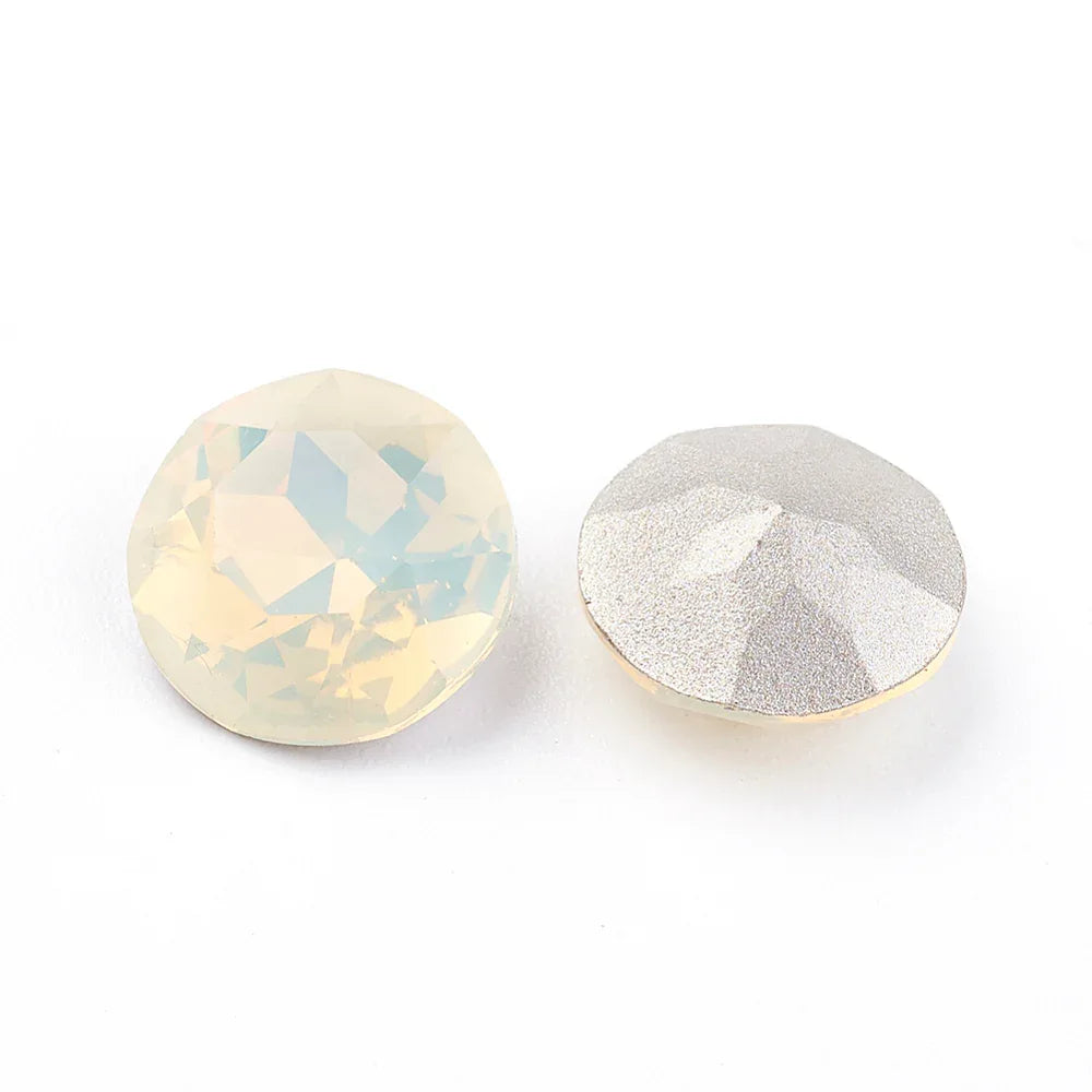 Kinesisk strass - Round stone Sand Opal 8mm 1 syuck Hilmas Pyssel