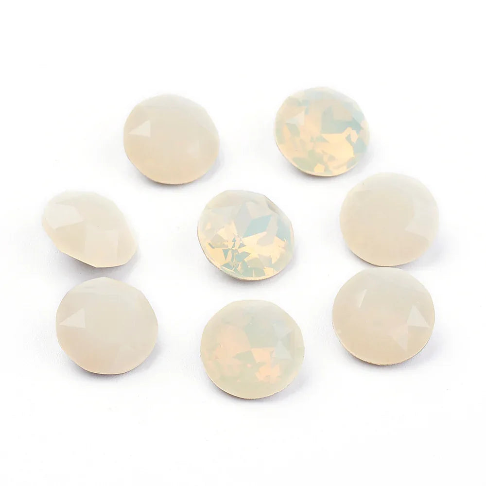 Kinesisk strass - Round stone Sand Opal 8mm 1 syuck Hilmas Pyssel