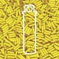 Miyuki Bugle Beads - Opaque Yellow 6 mm 17gram Miyuki