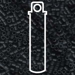 Miyuki Delica - Matt Black 8/0, 6,8 gram Miyuki