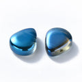 Droppe - Blå med shimmer, 12,5x10,5mm, 1 styck Hilmas Pyssel