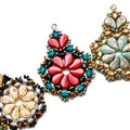 Mönster - Paisley Blossom Örhängen Beadsmith