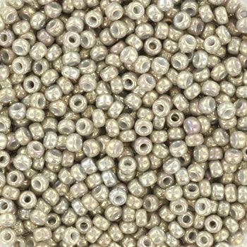 Miyuki Seed Beads - Opaque Luster Smoke Grey 11/0, 10 gram Miyuki