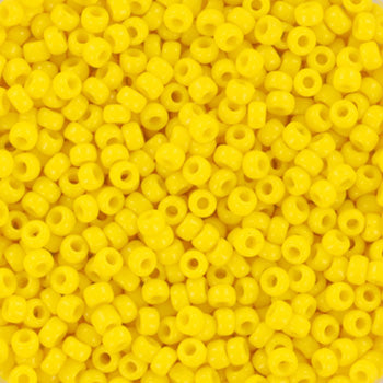 Miyuki Seed Beads - Opaque Dark Yellow 11/0, 10 gram Miyuki