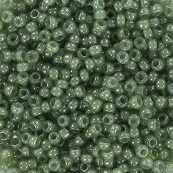 Miyuki seed beads - Ceylon translucent sage 11/0, 10 gram Miyuki