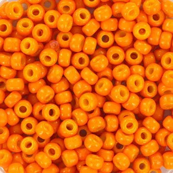 Miyuki Seed beads - Duracoat Opaque Kumquat 8/0, 10 gram Miyuki