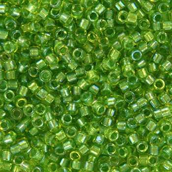 Miyuki Delica - Fancy Lined Chartreuse 11/0, 5 gram Miyuki