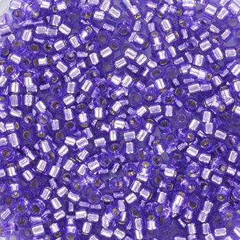 Miyuki Delica - Silverlined Dyed Purple 11/0 - 5 Gram Miyuki