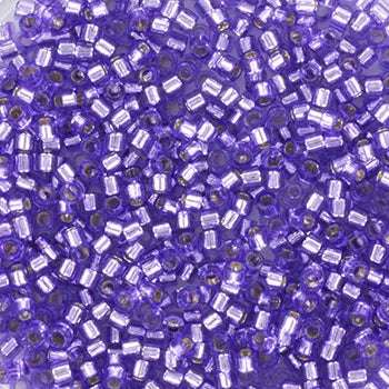 Miyuki Delica - Silverlined Dyed Purple 11/0 - 5 Gram Miyuki