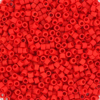 Miyuki Delica - Opaque Matte Red 11/0 - 5 Gram Miyuki